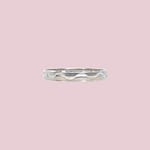 vintage witgouden band ring 18k