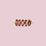 vintage ring met roze toermalijn
