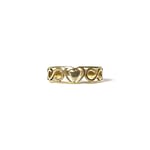 gouden band ring hartjes