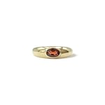 vintage gypsy granaat ring goud