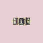 vintage ring mystic topaz trilogie
