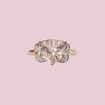vintage ring rose goud morganiet