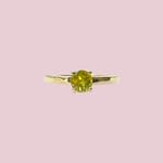 vintage ring sphene groen