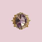 vintage ring ametrine en citrien cluster