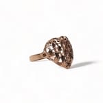 vintage ring hart 9k koper goud