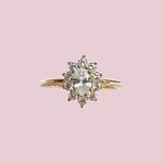 vintage entourage ring zirkonia cz