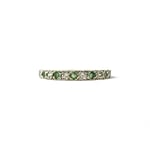 vintage smaragd rij ring goud
