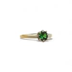 vintage solitair ring 18k granaat