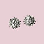 vintage diamant cluster oorbellen ct goud