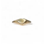 vintage pink ring hartje goud zegel
