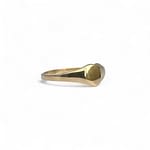vintage zegel ring hartje goud 9k