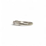 witgouden vintage ring met diamanten