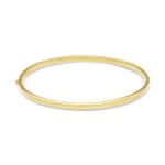 14K goud bangle armband hoekig modern design