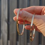 gouden bangles rechthoekig design 9kt en 14kt goud