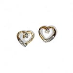 vintage hart stekers 9k goud en diamant