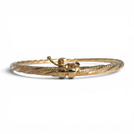 bangle armband met gedraaid design van 9 karaat goud