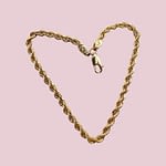 rope armbandje touw 9 karaat goud
