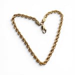 rope armbandje koord design van 9k goud