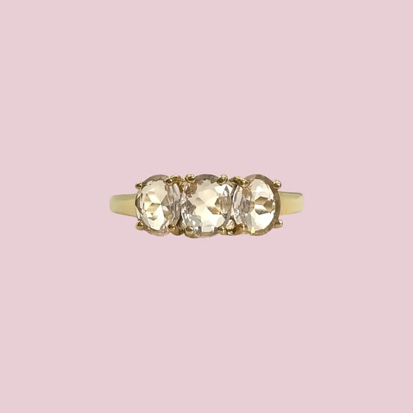 vintage trilogie ring kwarts