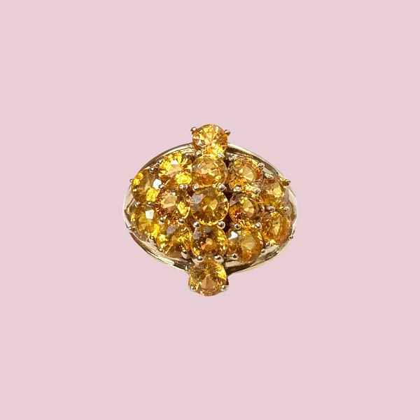 vintage ring citrien cluster