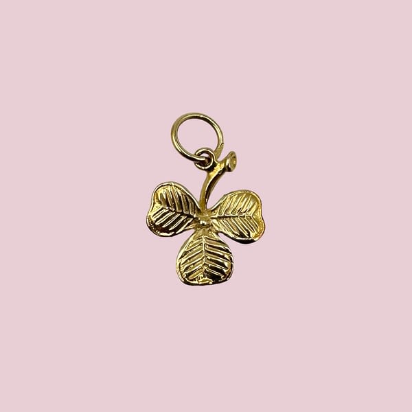 gouden hanger klaver 9 karaat