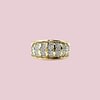 vintage ring diamant pave goud