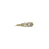witte saffier ring vintage gouden ring met diamant en saffier