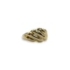 gouden band ring gegolfd croissant dome ring