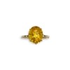 vintage citrien ring gele steen